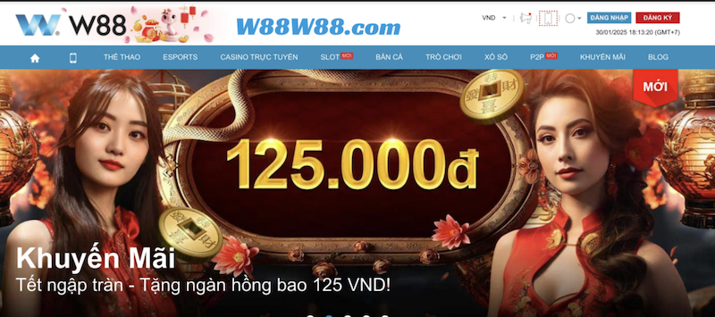 Khuyến mãi cực khủng đến từ nhà cái W88