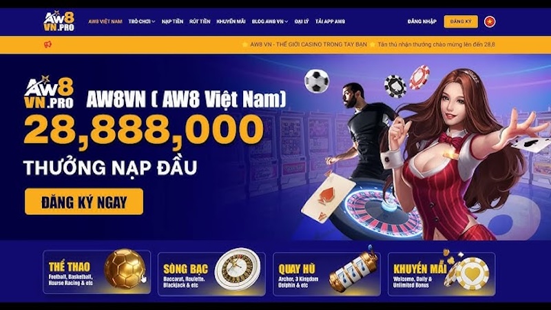 Khuyến mãi Aw8 thưởng 50%