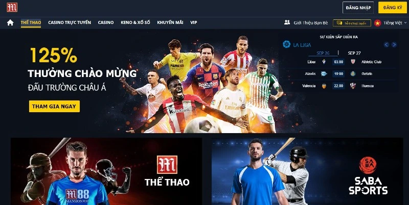 Các sản phẩm được cung cấp tại nhà cái M88